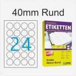 24 Etiketten Pro Blatt Vorlage Schönste Weisse Etiketten 40mm Rund 4x6 Aufkleber Pro Blatt Von Luma