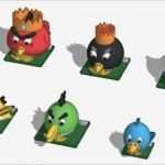 3d Drucker Vorlagen Thingiverse Angenehm Angry Birds Schachfiguren Aus Dem 3d Drucker 3druck