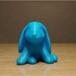 3d Drucker Vorlagen Thingiverse Cool Loped Ear Bunny Rabbit 3d Printed Figurine or Decor Cute