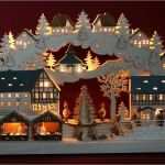 3d Schwibbogen Vorlagen Kostenlos Beste Großer 3d Schwibbogen 68x39cm Weihnachtsmarkt Mit 3 Buden