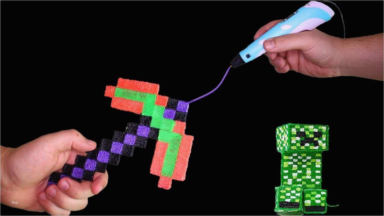 3d Stift Vorlagen Beste Minecraft Axt Mit 3d Stift Selber Machen ?