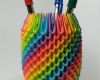 3d Stift Vorlagen Einzigartig Regenbogen 3d origami Stifthalter Stift Halter