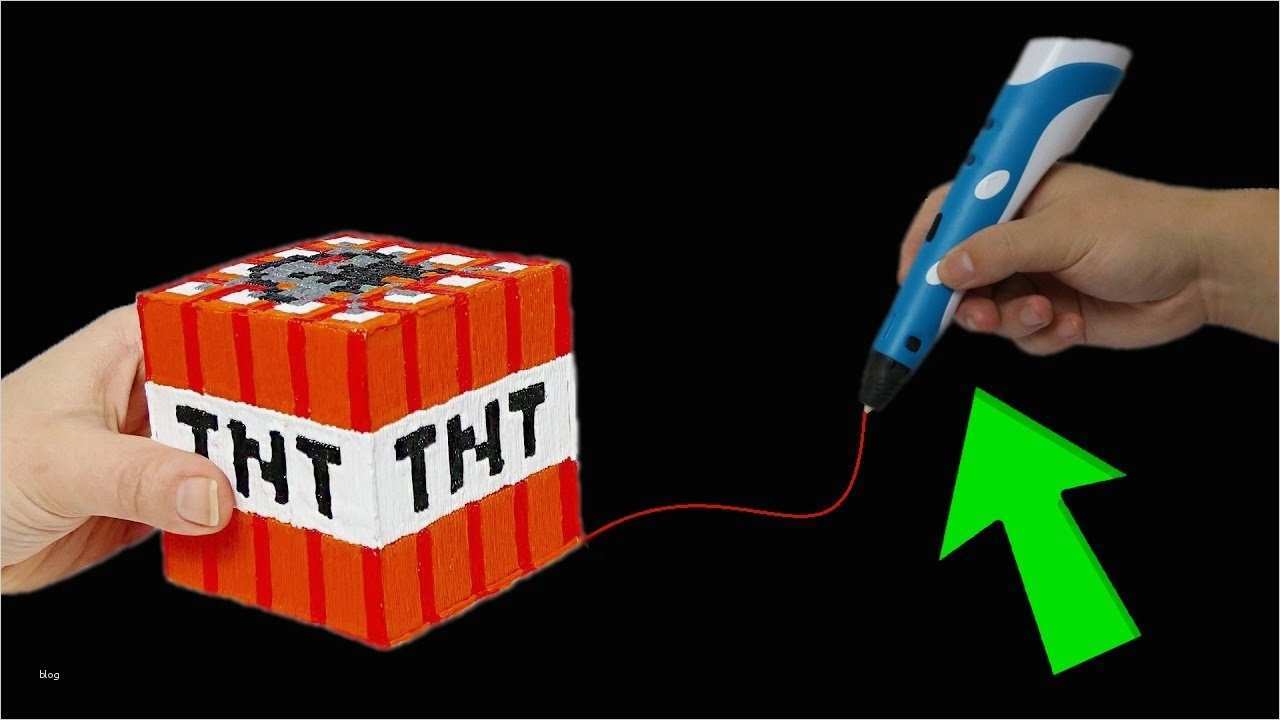 3d Stift Vorlagen Erstaunlich Minecraft Tnt Block Mit 3d Stift Malen Diy ??