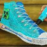 3doodler Vorlagen Fabelhaft Minecraft Converse Shoes with Creeper Diy 3d Pen