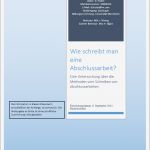 Abschlussarbeit Vorlage Erstaunlich Informationsblatt Einer Abschlussarbeit