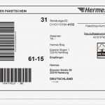 Adressaufkleber Drucken Vorlage Schön Line Paketschein Hermes Blog