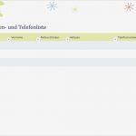 Adressen Excel Vorlage Fabelhaft Telefonliste Für organisation Fice Templates