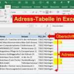 Adressen Excel Vorlage Wunderbar Word Anleitung Serienbriefe Erstellen Mit Adressen Aus