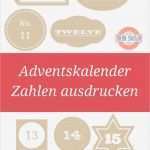 Adventskalender Basteln Vorlagen Kostenlos Inspiration Adventskalender Zahlen Zum Ausdrucken