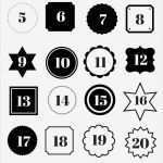 Adventskalender Vorlage Genial Die Besten 25 Adventskalender Zahlen Ideen Auf Pinterest