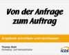 Angebot Festpreis Vorlage Erstaunlich Von Der Anfrage Zum Auftrag