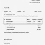 Angebot Vorlage Excel Kostenlos Erstaunlich Kostenlose Angebotsvorlagen Word &amp; Excel Mit