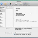 Apple Mail HTML Vorlage Erstellen Schön Mac Os X Mail E Mail Signatur Erstellen formatieren Und