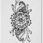 Aquarell Malen Vorlagen Neu Mandala Henna Tattoo Handgemachte Aquarell Print Von