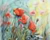 Aquarellbilder Vorlagen Süß Mohn Aquarell Blumen Malen