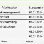 Arbeitspaket Vorlage Schönste Terminliste