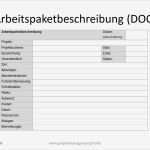 Arbeitspakete Projektmanagement Vorlage Inspiration Arbeitspaketbeschreibung Als Element Der