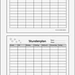 Arbeitsplan Grundschule Vorlage Erstaunlich Stundenplan Vorlage Zum Ausdrucken