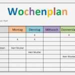 Arbeitsplan Grundschule Vorlage Inspiration Wochenplan Vorlage Für Excel