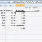 Arbeitsplan Vorlage Angenehm Arbeitsplan Erstellen Mit Excel Excel formel