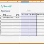 Arbeitsplan Vorlage Excel Erstaunlich 9 Arbeitsplan Muster