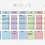 Arbeitsplan Vorlage Hübsch Putzplan Vorlage Für Singles Paare Familie &amp; Wg