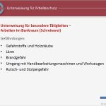 Arbeitsschutzbelehrung Vorlage Erstaunlich Unterweisungspräsentation Arbeiten Im Bankraum