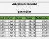 Arbeitsstunden Excel Vorlage Erstaunlich Zeiterfassung Mit Excel – 8 Kostenlose Stundenzettel