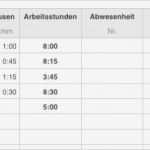 Arbeitsstunden Excel Vorlage Gut Numbers Vorlage Arbeitszeit Zeiterfassung 2014