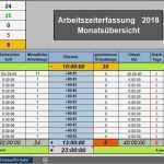 Arbeitszeiterfassung Excel Vorlage Einzigartig Arbeitszeiterfassung 2018 Variable Pause