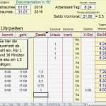 Arbeitszeitkonto Excel Vorlage Inspiration Excel Zeiterfassung 2018 Stundenkonto Arbeitszeitkonto