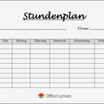 Arbeitszeitkonto Vorlage Wunderbar Kostenlose Stundenplanvorlagen Fice Lernen