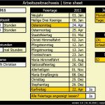 Arbeitszeitnachweis Vorlage Gut Arbeitszeitnachweis V2011