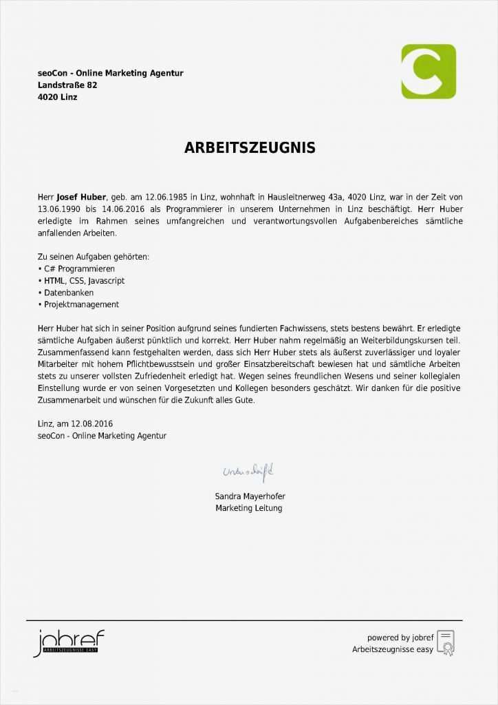 Arbeitszeugnis Erzieherin Vorlage Kostenlos Bewundernswert Jobref ...