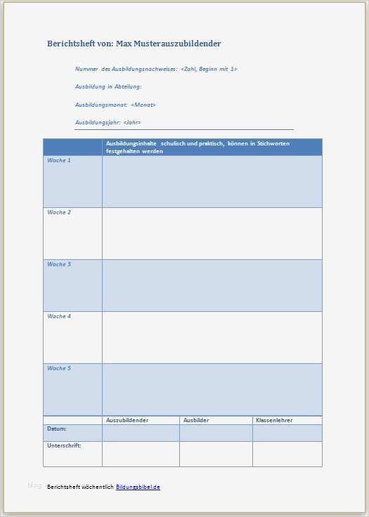 Ausbildungsnachweis Vorlage Ihk Bewundernswert ...