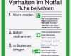 Aushang Verhalten Im Brandfall Vorlage Muster Einzigartig Aushang Notfall Verhalten Im Notfall