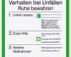 Aushang Verhalten Im Brandfall Vorlage Muster Erstaunlich Aushang Unfall Verhalten Bei Unfällen