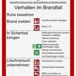 Aushang Verhalten Im Brandfall Vorlage Muster Hübsch Brandschutz Im Handel Brandschutz