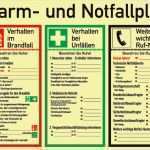 Aushang Verhalten Im Brandfall Vorlage Muster Neu Schild &quot;alarm Und Notfallplan&quot; Günstig Kaufen