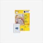 Avery Zweckform 3657 Vorlage Kostenlos Inspiration Etiket Avery Zweckform 3657 48 5x25 4mm Wit 8000stuks