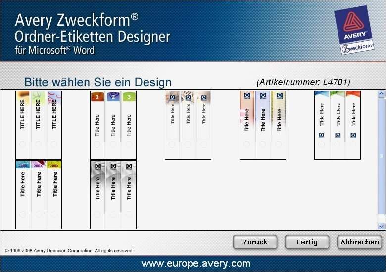 Avery Zweckform Etiketten Drucken Software Download