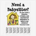 Babysitter Flyer Vorlage Schönste Babysitter Flyer Flyer