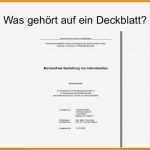 Bachelorarbeit Vorlage Hübsch 9 Aufbau Deckblatt