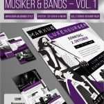 Band Flyer Vorlagen Beste Design Vorlagen Für Musiker &amp; Bands – Vol 1