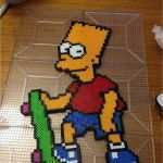 Bart Vorlage Genial Awesome Bart Simpson Perler Plastic Canvas