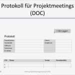 Besprechungsprotokoll Vorlage Excel Angenehm Word Vorlage Zur Erstellung Von Protokollen