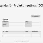 Besprechungsprotokoll Vorlage Word 2010 Großartig Agenda Für Projektmeetings Mit Vorlage Zum Download In