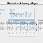 Bewerbermanagement Excel Vorlage Erstaunlich Mitarbeiter Schulungsplan Excel