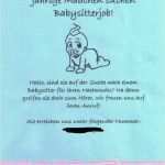 Bewerbung Babysitter Vorlage Hübsch Babysitten Flyer Arbeit Baby Babysitting