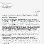 Bewerbung Fachberater Vorlage Erstaunlich Bewerbung Fachberater Für Farbe Lacke Und Kunststoffe